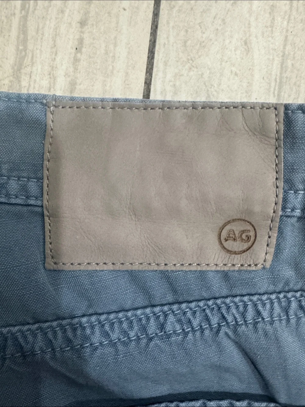 Ag Adriano Goldschmied Men's Straight Jeans in Slate Gray-Blue